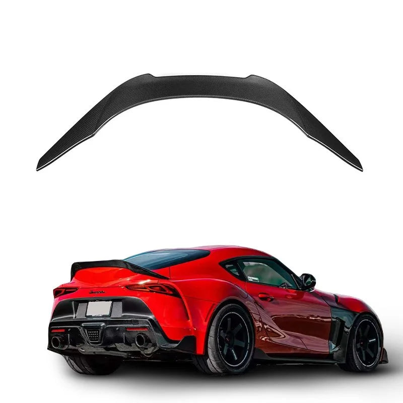 V Style Carbon Fiber Boot Spoiler - Toyota A90 Supra ( 2019 - 2025 )
