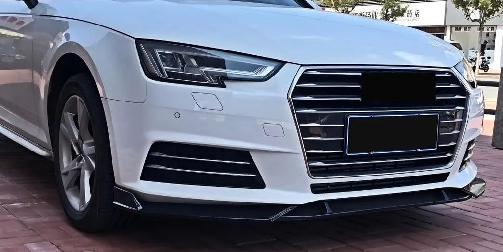 Gloss Black Front Lip - Audi A4 S4 RS4 Sedan (2015-2020) B9