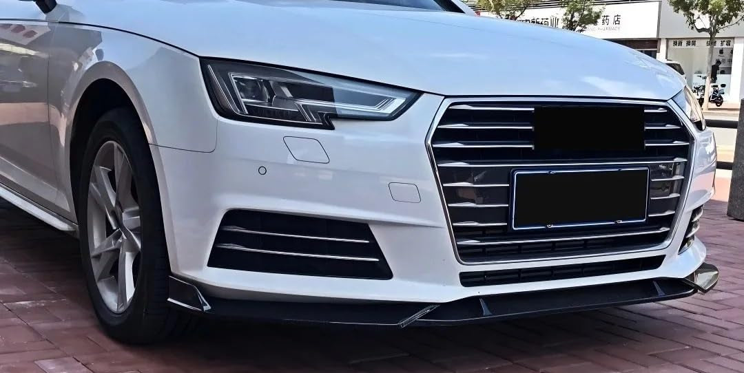 Gloss Black Front Lip - Audi A4 S4 RS4 Sedan (2015-2020) B9