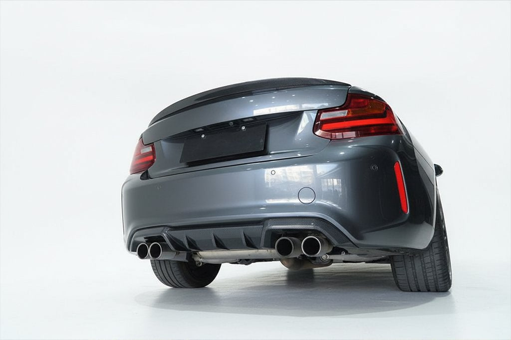 JC Style Carbon Fiber Rear Diffuser - BMW F87 M2 (2016-2017)