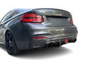 JCS Style Carbon Fiber Rear Diffuser w/ Brake Light - BMW M-POWER F22 (2014-2016)