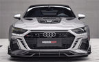 IMP Performance Partial Carbon Fiber Front Bumper with Carbon Canards, Vents & Lip - Audi RS7 (2019-2024)