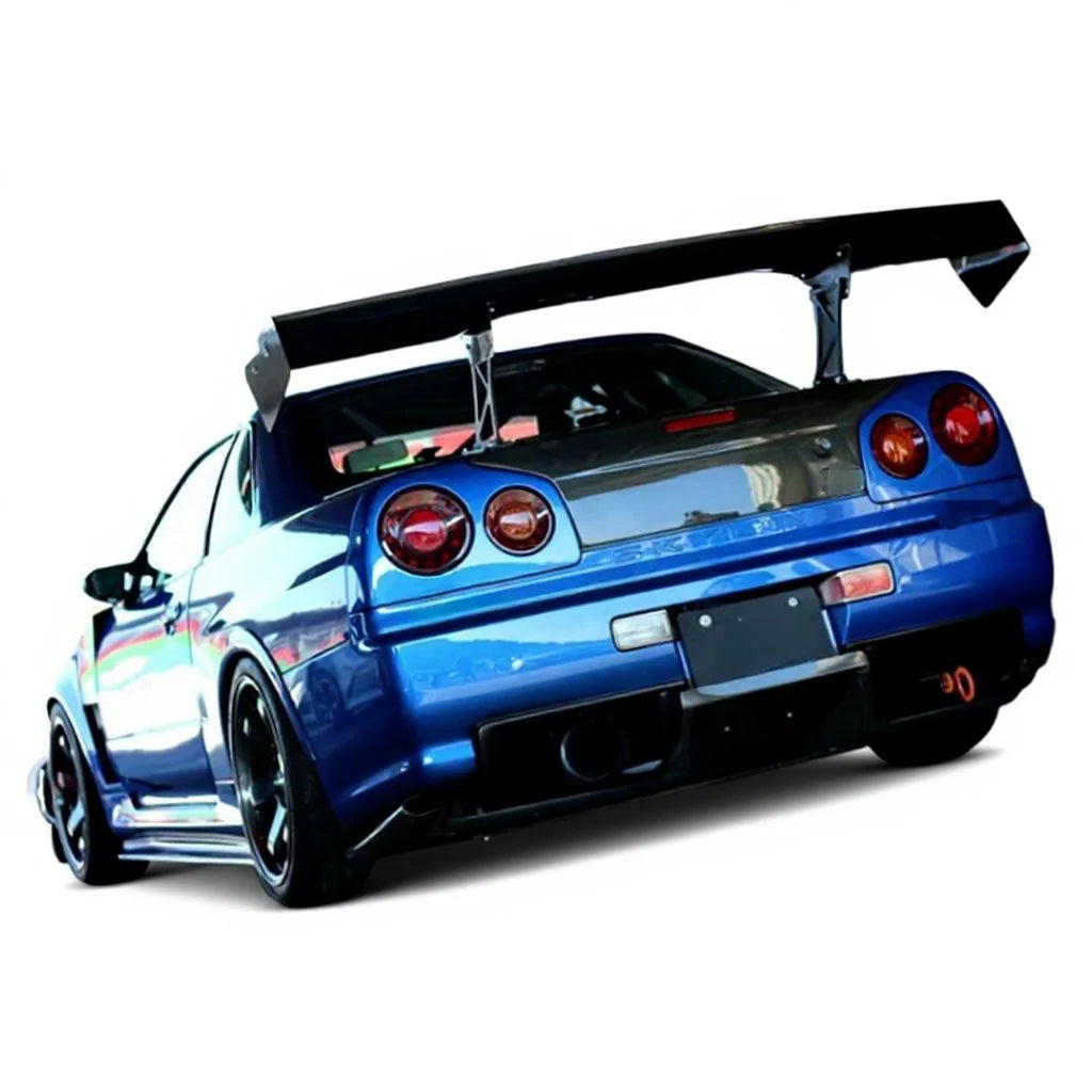 A-Select Style Carbon Fiber Spoiler - Nissan Skyline R34 GT-R GTT (1998 - 2001)