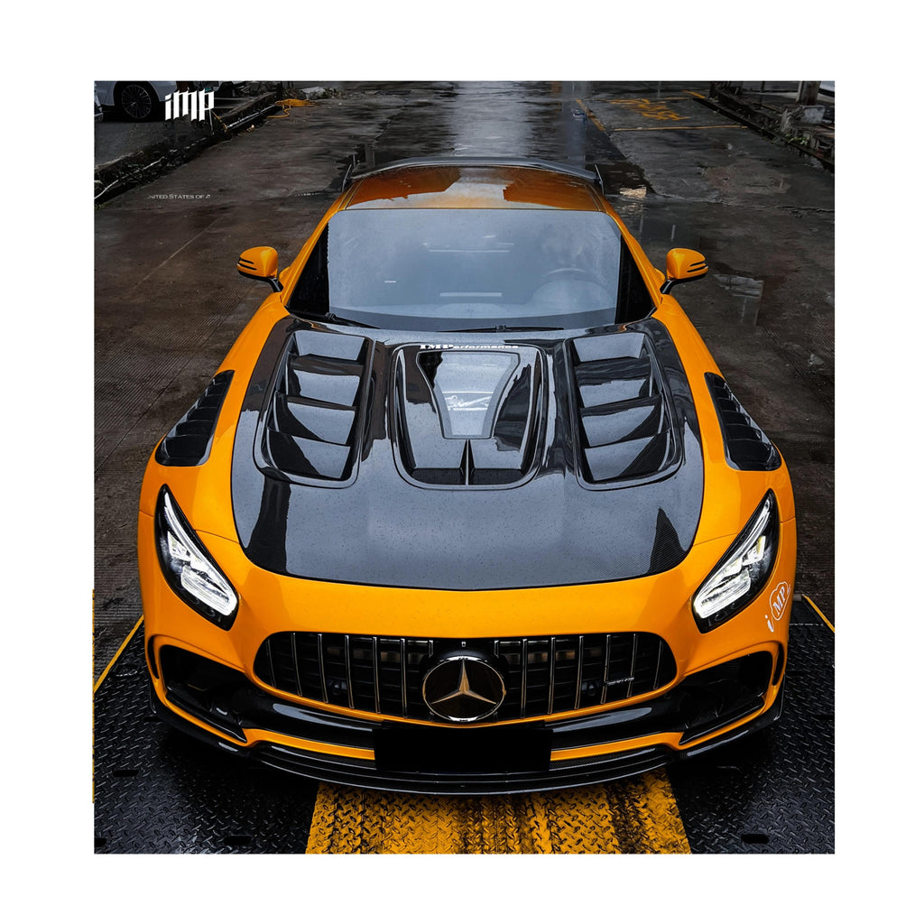 IMP Performance V2 Carbon Fiber Bonnet with Window - Mercedes Benz AMG GT & GTS (2015-2021)