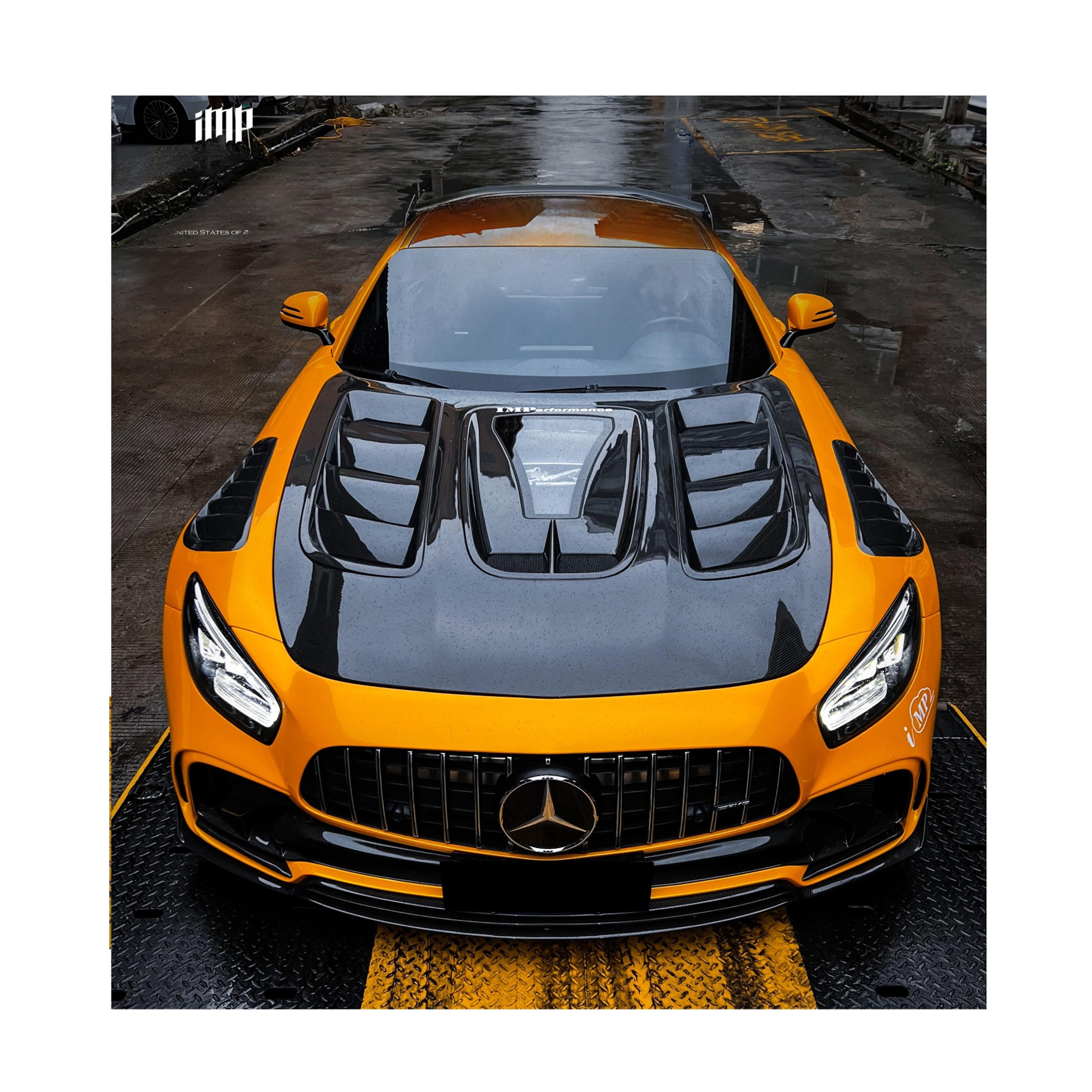 IMP Performance V2 Carbon Fiber Bonnet with Window - Mercedes Benz AMG GT & GTS (2015-2021)