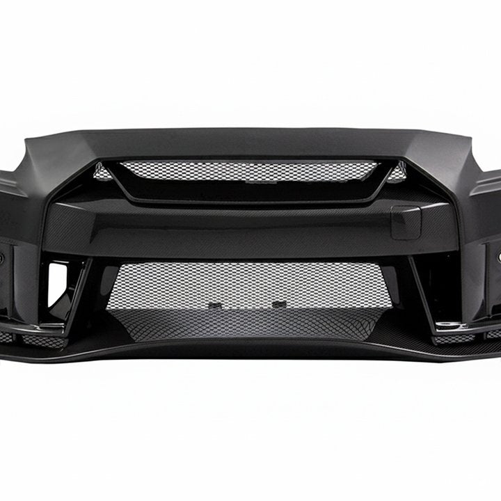 Nismo Style Half Carbon Fiber Front Bumper - Nissan GT-R R35 ( 2008 - 2016 ) CBA / DBA