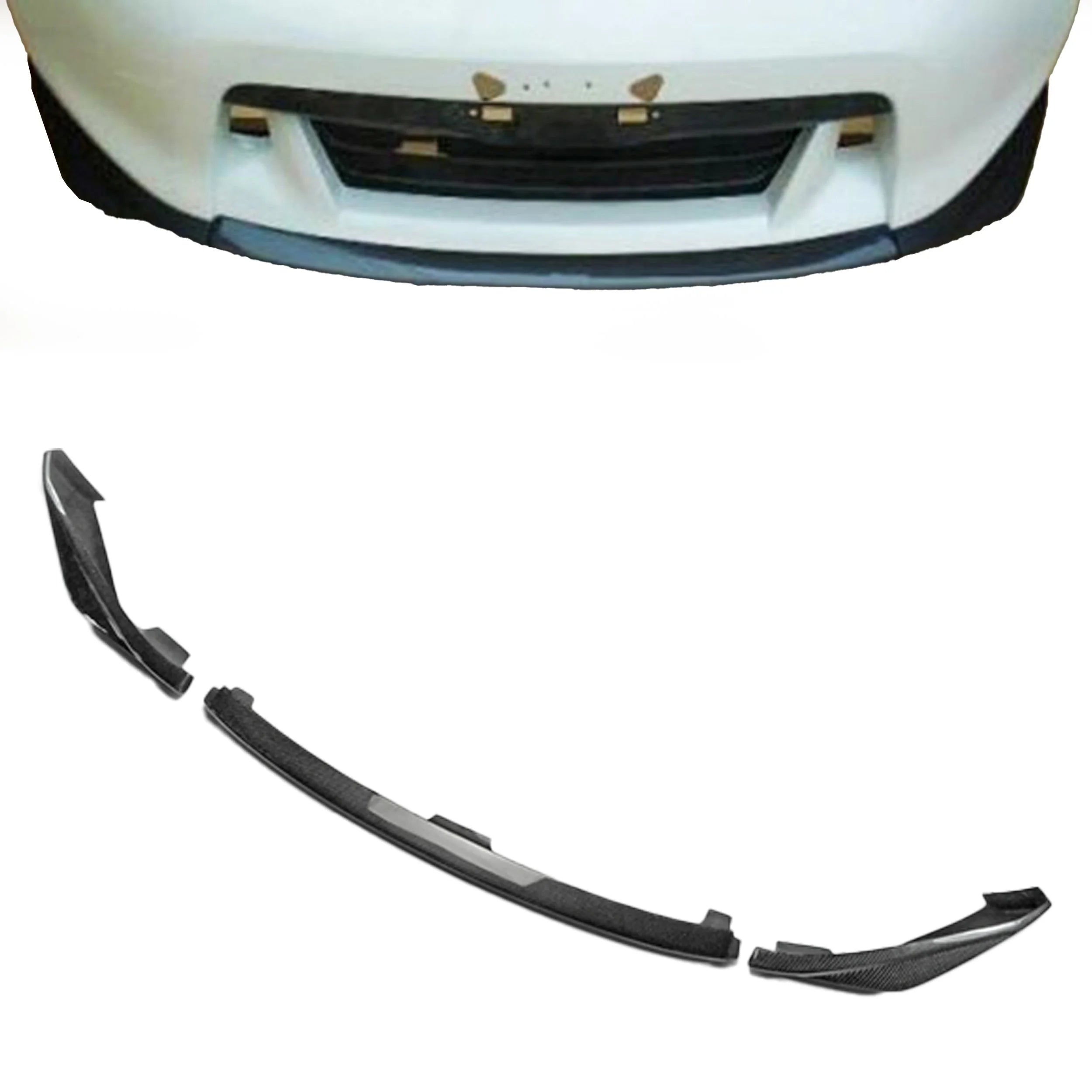 JDM Style Carbon Fiber Front Lip - Nissan 370Z ( 2009 - 2012 ) Z34