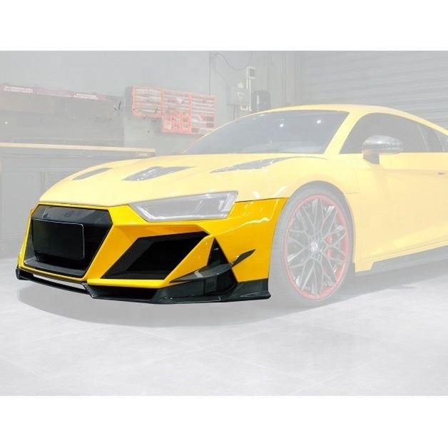 IMP Performance V2 Front Bumper with Carbon Fiber Lip & Canards - Audi R8 (2016-2022)