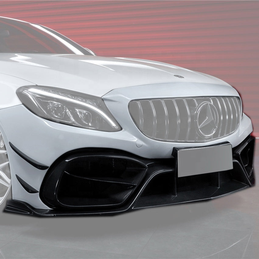 IMP Performance Front Bumper & Carbon Fiber Canards - Mercedes Benz C63 W205 Coupe (2015-2021)