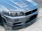 Z-Tune Style Fiber Glass Front Bumper - Nissan Skyline R34 GTR (1999 - 2002)