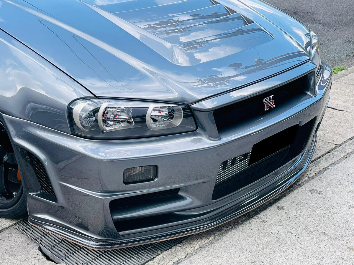 Z-Tune Style Fiber Glass Front Bumper - Nissan Skyline R34 GTR (1999 - 2002)