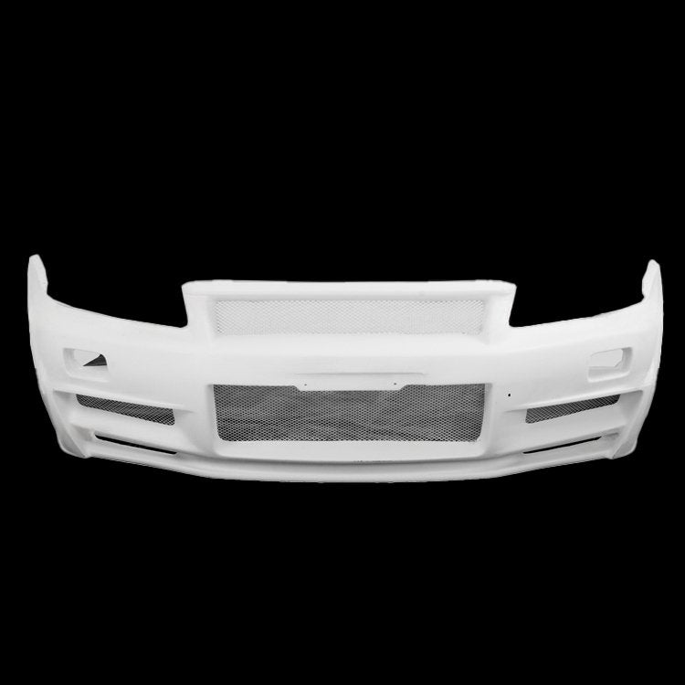 Z-Tune Style Fiber Glass Front Bumper - Nissan Skyline R34 GTR (1999 - 2002)