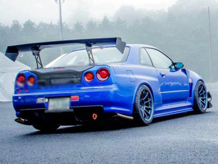 A-Select Style Carbon Fiber Spoiler - Nissan Skyline R34 GT-R GTT (1998 - 2001)