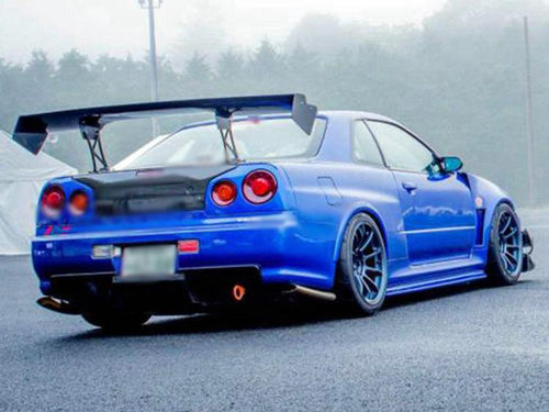 A-Select Style Carbon Fiber Spoiler - Nissan Skyline R34 GT-R GTT (1998 - 2001)