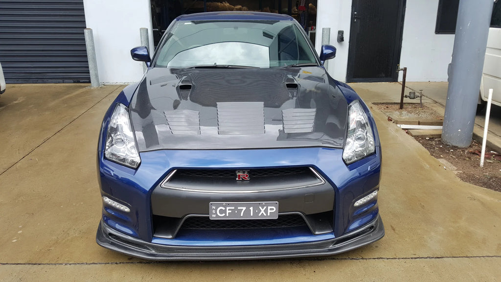 Top Secret Style Carbon Fiber Front Lip – Nissan GT-R R35 (2012 - 2016) DBA