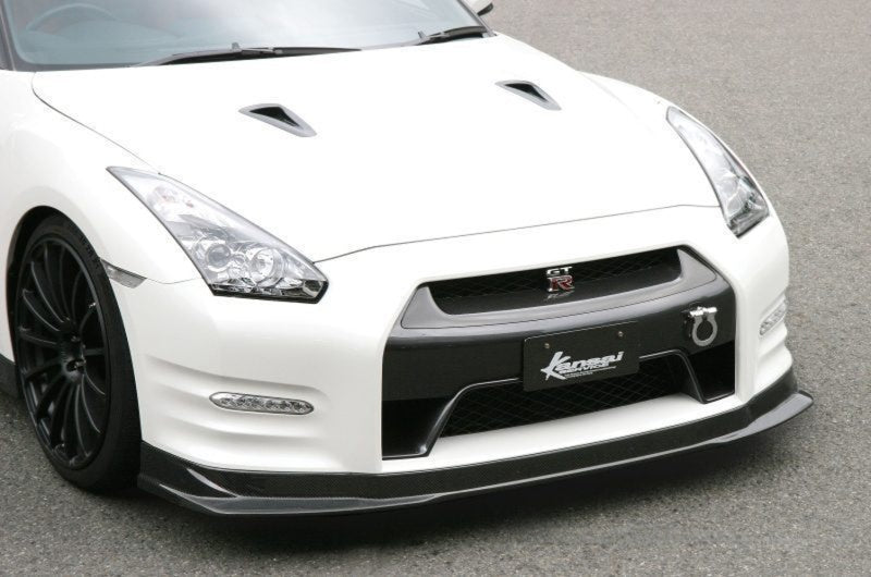Kansai 2J Style Carbon Fiber Front Lip – Nissan GT-R R35 (2008 - 2011) CBA