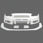 Varis Ultimate Style Half Carbon Fiber Front Bumper + Lip - Mitsubishi Evolution X (2007-2016) CZ4A