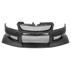 Voltex Style Carbon Fiber Front Bumper with Canards & Front Lip - Mitsubishi Evolution 7 8 9