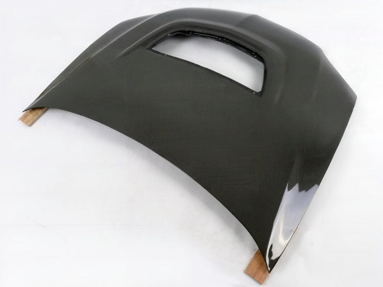 OEM Style Carbon Fiber Hood Single Hood Vent - Mitsubishi Evolution 7 8 9 ( 2001 TO 2007 )