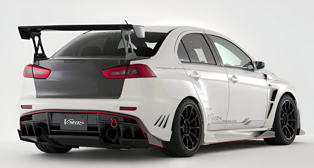Varis Style Carbon Fiber Rear Boot & Spoiler - Mitsubishi Evolution X (2006-2016) CZ4A