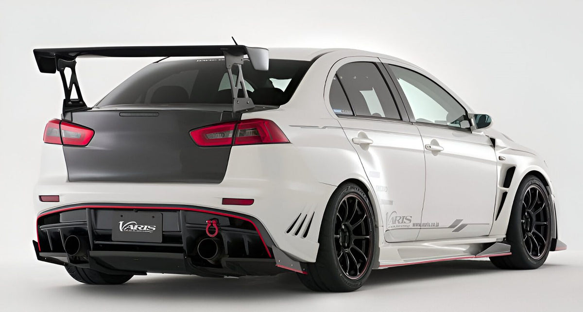 Varis Style Carbon Fiber Rear Boot & Spoiler - Mitsubishi Evolution X (2006-2016) CZ4A