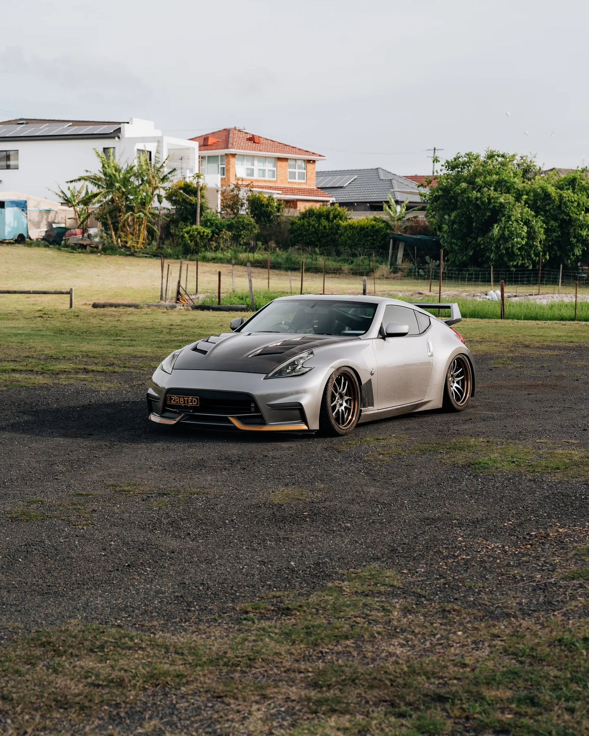 AMS Style Vented Carbon Fiber Bonnet - Nissan 370Z ( 2009 - 2020 ) Z34