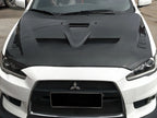 JSK Style Carbon Fiber Hood - Mitsubishi Evolution X (2007-2016) CZ4A