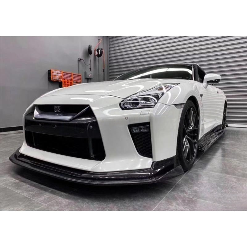Black Sails Style Carbon Fiber Front Lip – Nissan GT-R R35 (2016+ ) 4BA