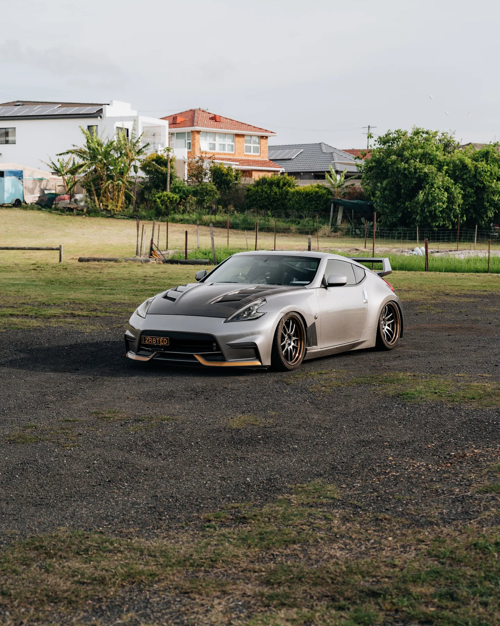 AMS Style Vented Forged Carbon Bonnet - Nissan 370Z ( 2009 - 2020 ) Z34