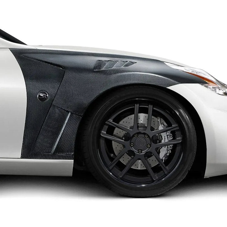 ATTK Type Carbon Fiber Vented Front Fender - Nissan 370Z ( 2009 - 2020 ) Z34