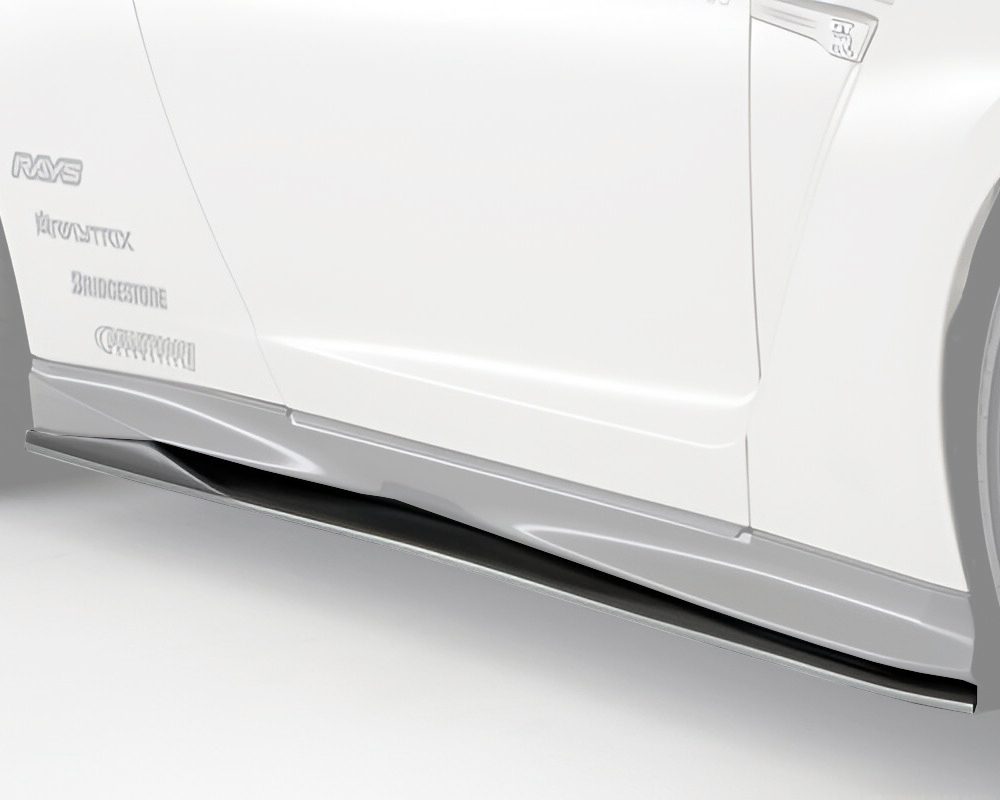 Varis Magnum Opus Style Carbon Fiber Side Skirts – Nissan GT-R R35 (2008–2016) CBA / DBA