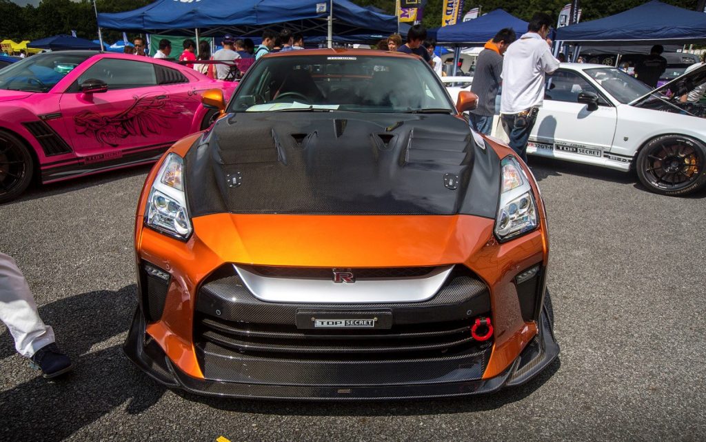 Top Secret Style Half Carbon Fiber Front Bumper – Nissan GT-R R35 (2008 - 2016) CBA / DBA