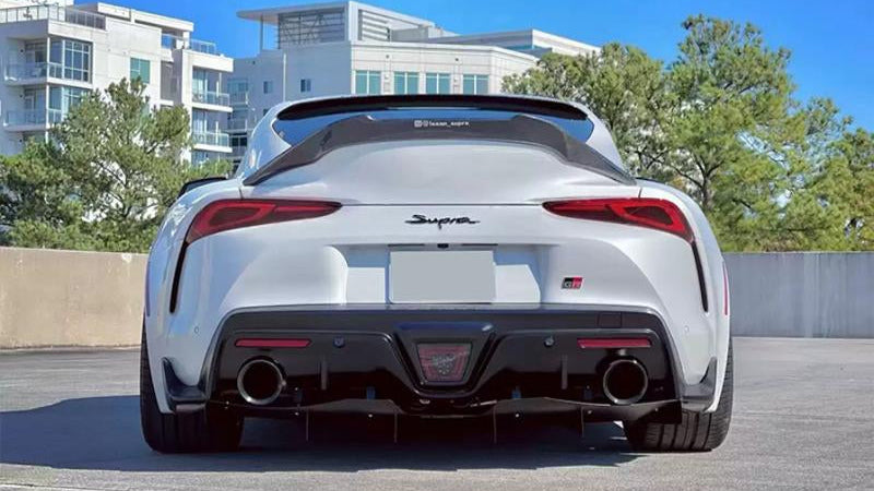 V Style Carbon Fiber Boot Spoiler - Toyota A90 Supra ( 2019 - 2025 )