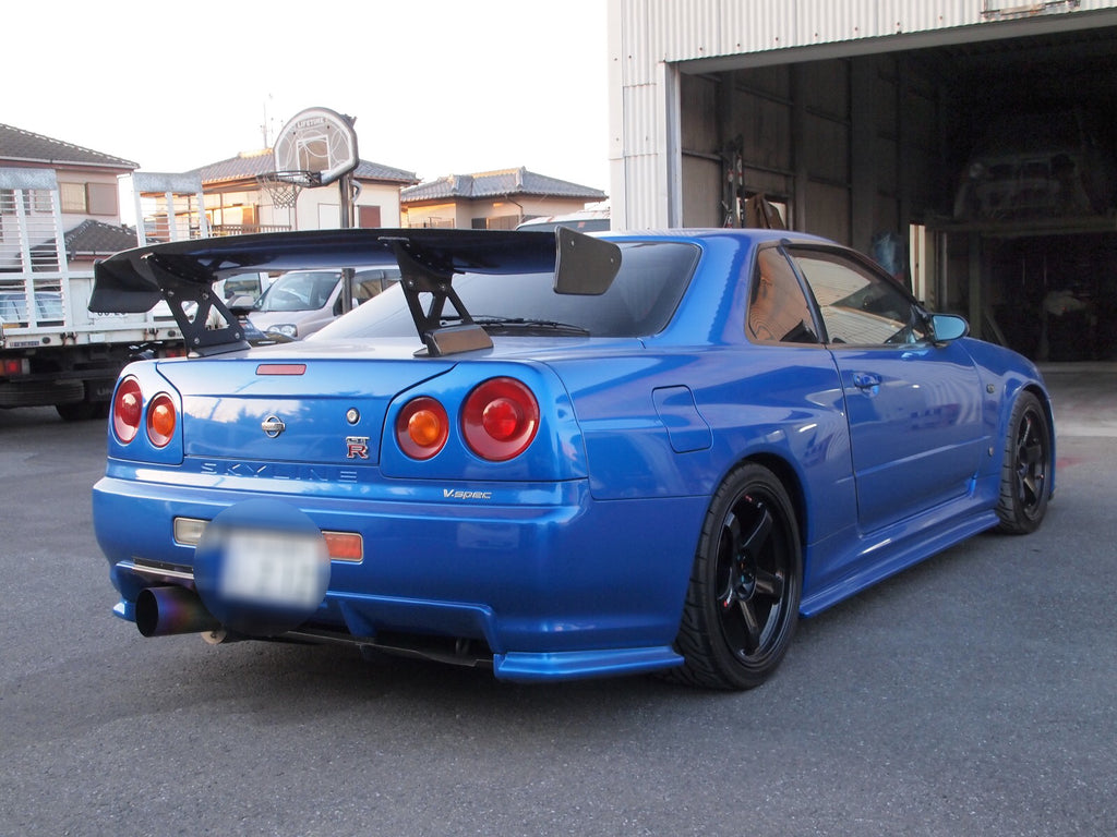 Top Secret Style Carbon Fiber Spoiler - Nissan Skyline R34 GT-R GTT (1998 - 2001)