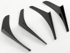 Voltex X Style Carbon Fiber Front Canard - Mitsubishi Evolution 7 8 9 ( 2001 TO 2007 ) CT9A