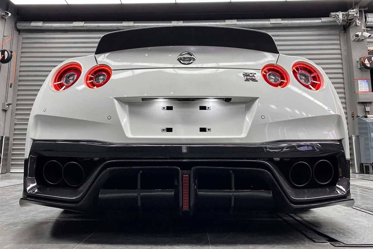 Black Sails Style Carbon Fiber Rear Diffuser – Nissan GT-R R35 (2012 - 2016) DBA