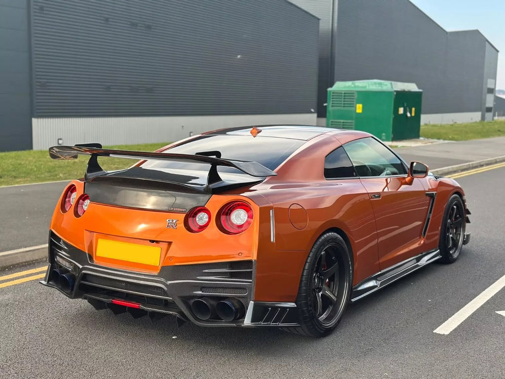 Top Secret Style Carbon Fiber Side Skirt - Nissan GT-R R35 (2008 - 2016) CBA/DBA