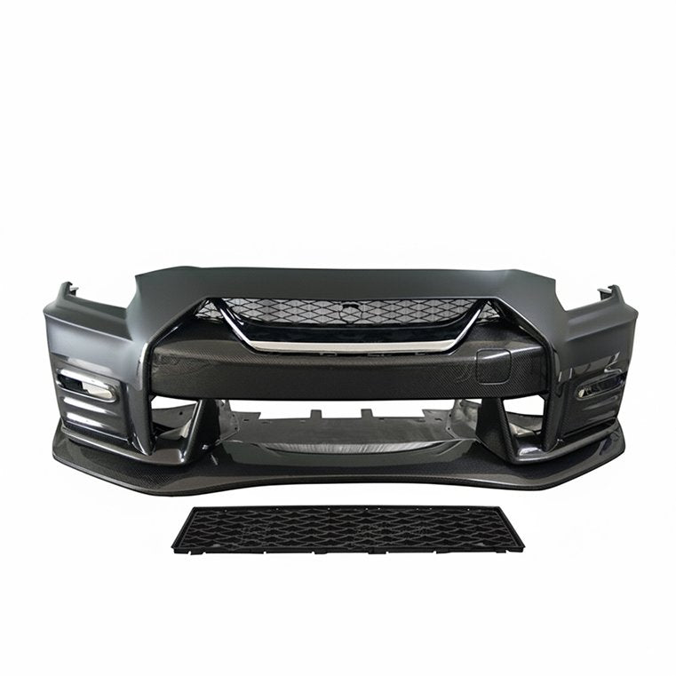 Nismo Style Half Carbon Fiber Front Bumper Kit – Nissan GT-R R35 (2008+ CBA / DBA / 4BA)