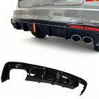Carbon Fiber Rear Diffuser w/ Brake Light - Audi A4 S4 RS4 Sedan (2020-2025) B9.5