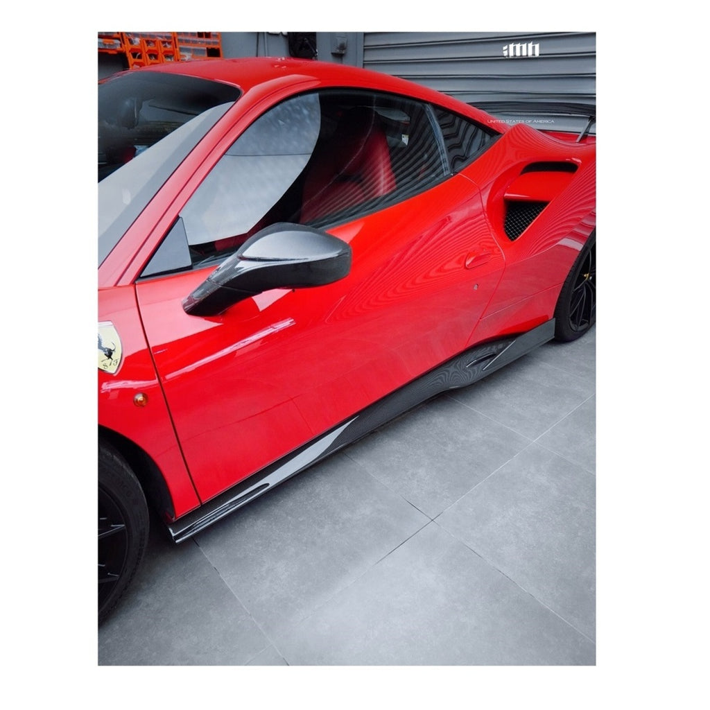IMP Performance Carbon Fiber Side Skirts - Ferrari 488 GTB & SPYDER (2015-2020)