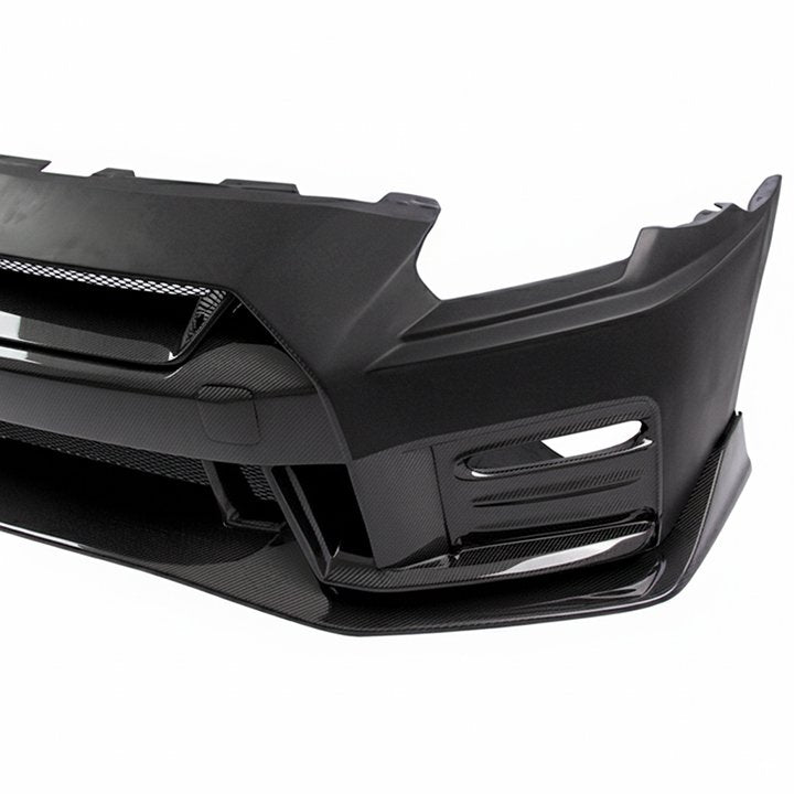 Nismo Style Half Carbon Fiber Front Bumper - Nissan GT-R R35 ( 2008 - 2016 ) CBA / DBA