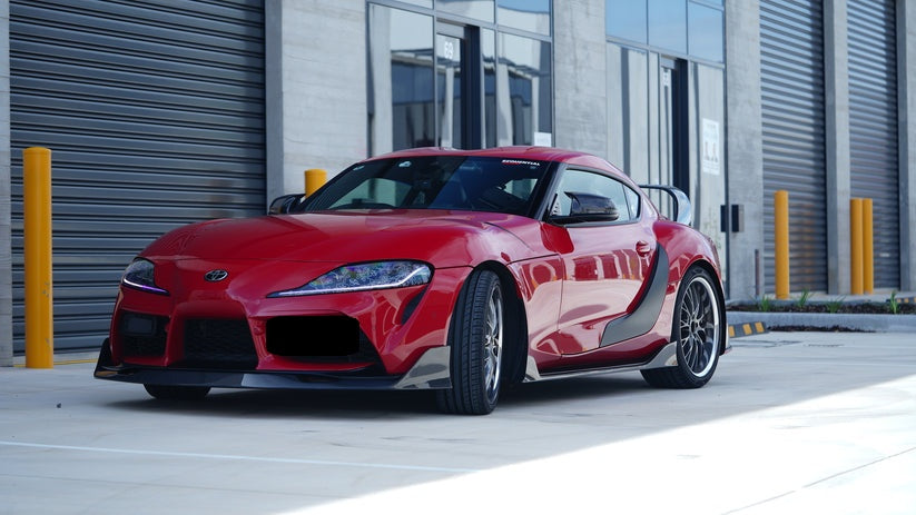 AG Style Carbon Fiber Front Lip - Toyota A90 Supra ( 2019 - 2025 )