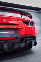 IMP Performance Carbon Fiber Rear Diffuser with F1 Light - Ferrari 488 GTB & SPYDER (2015-2020)