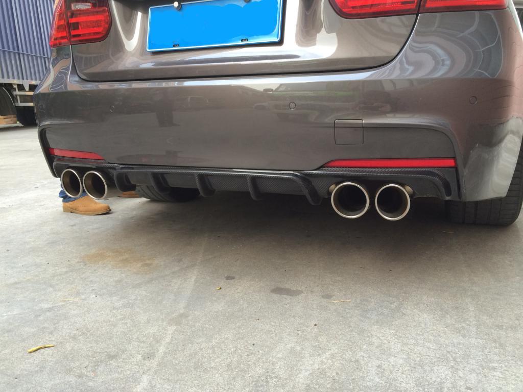 JC Style Carbon Fiber Rear Diffuser - BMW 3 Series F30 (2012-2019)