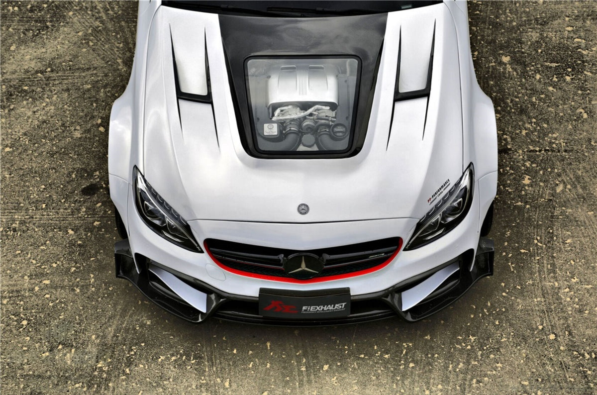 IMP Performance Bonnet with Glass - Mercedes Benz C63 W205 Sedan (2015-2021)