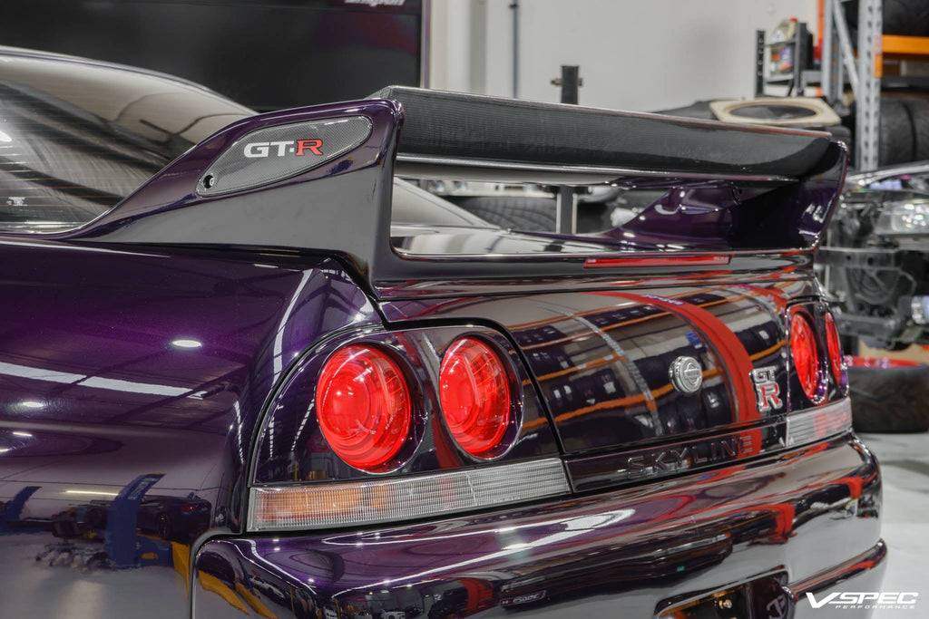 NS Style Carbon Fiber Rear Spoiler – Nissan Skyline R33 GTR / GTS (1993 - 1998)