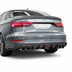 PL Style Carbon Fiber Rear Diffuser - Audi A3 S3 Sedan (2017-2020) 8V