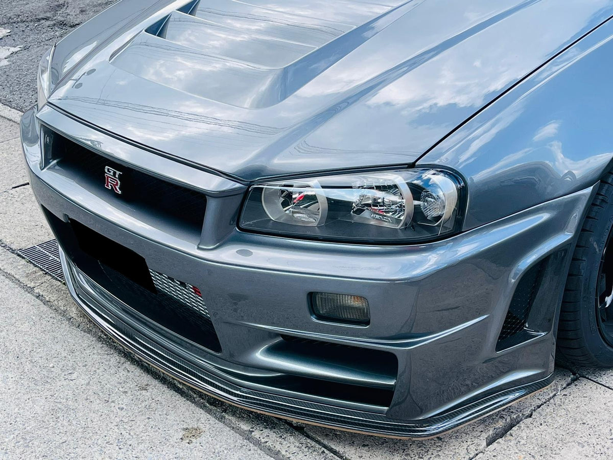 Z-Tune Style Fiber Glass Front Bumper - Nissan Skyline R34 GTR (1999 - 2002)