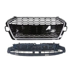 RS4 Style Honeycomb Grill - Audi A4 S4 RS4 Sedan Hatchback (2020-2025) B9.5