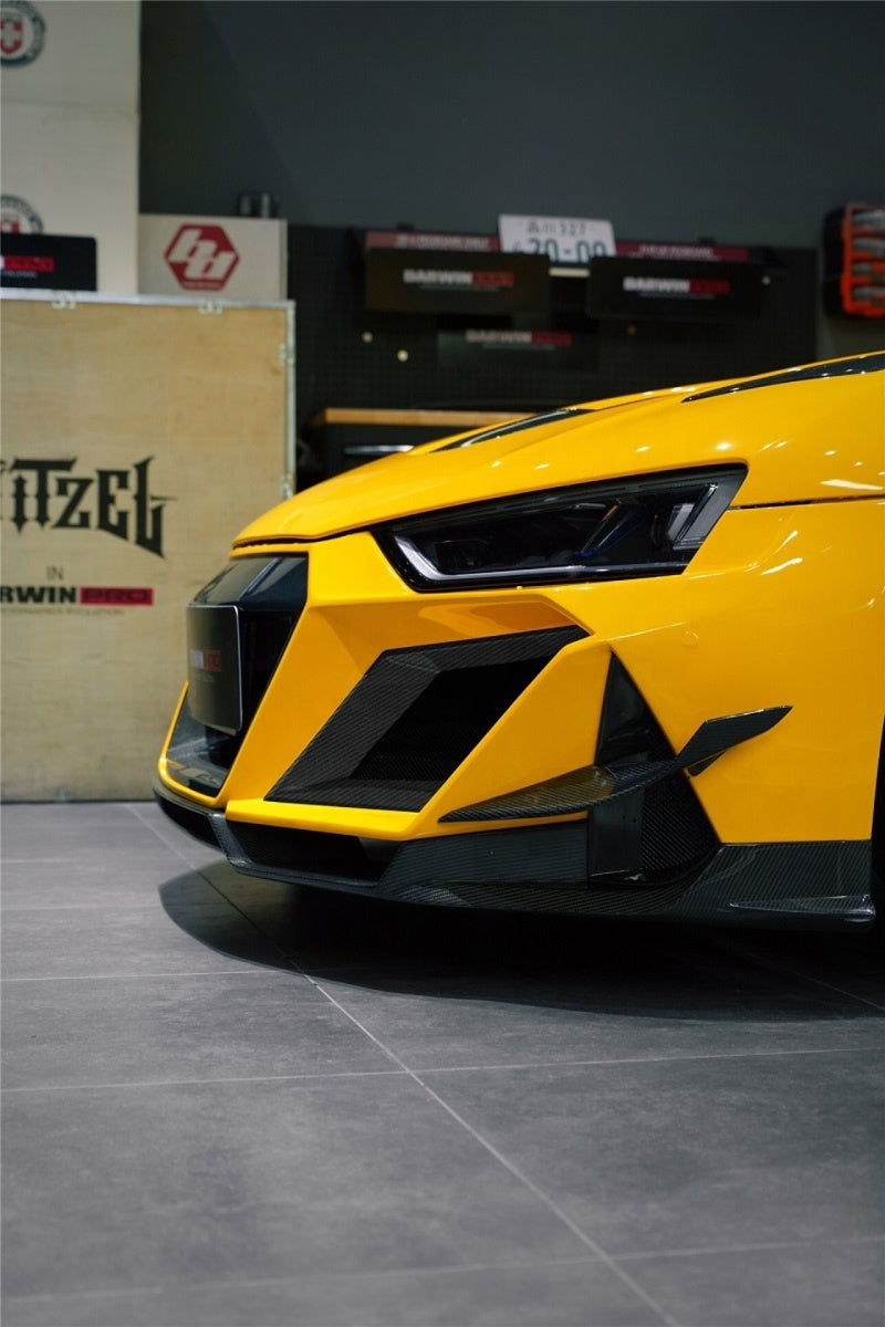 IMP Performance V2 Front Bumper with Carbon Fiber Lip & Canards - Audi R8 (2016-2022)